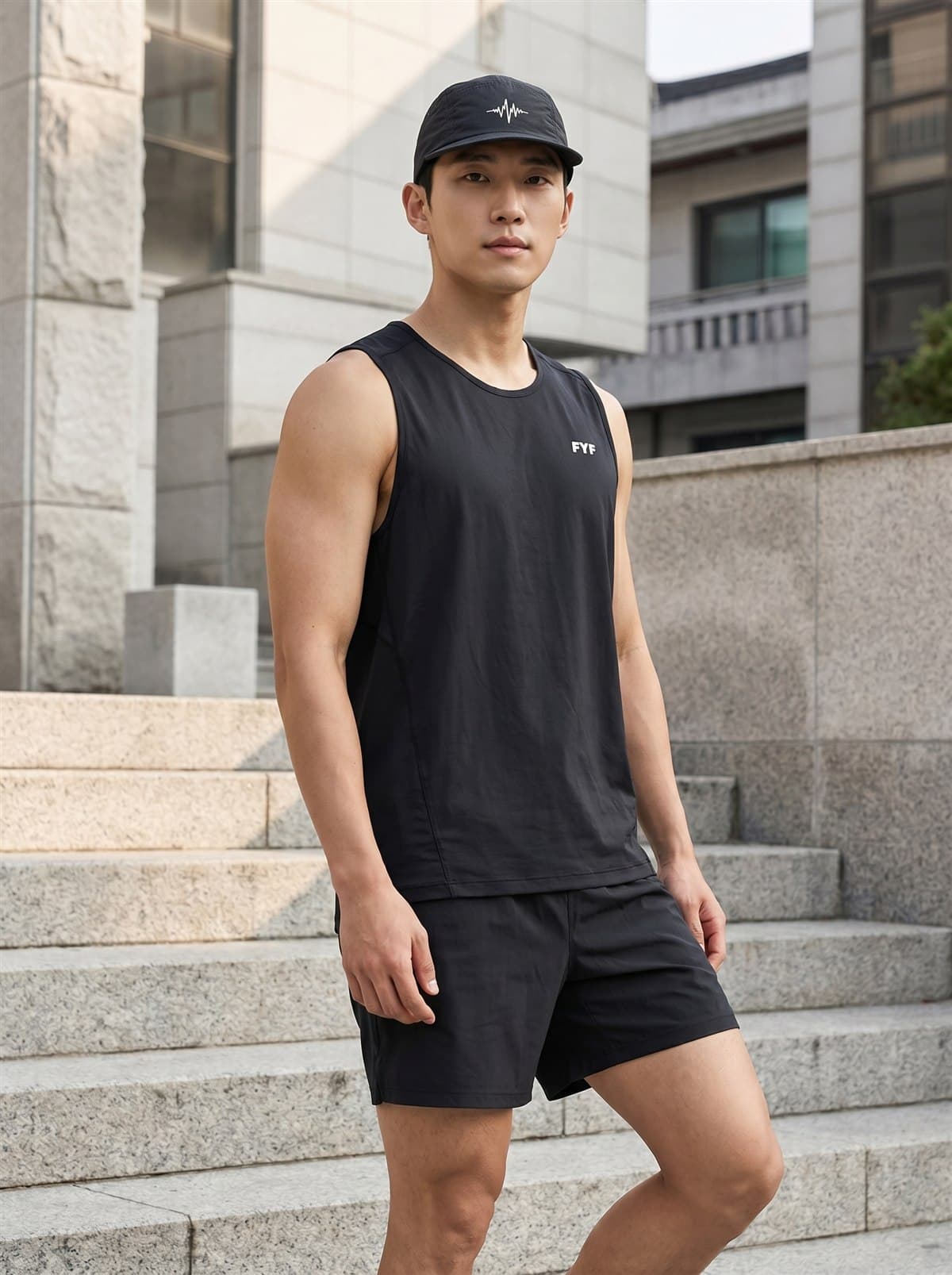 Pulse Sleeveless MAN FITTING front