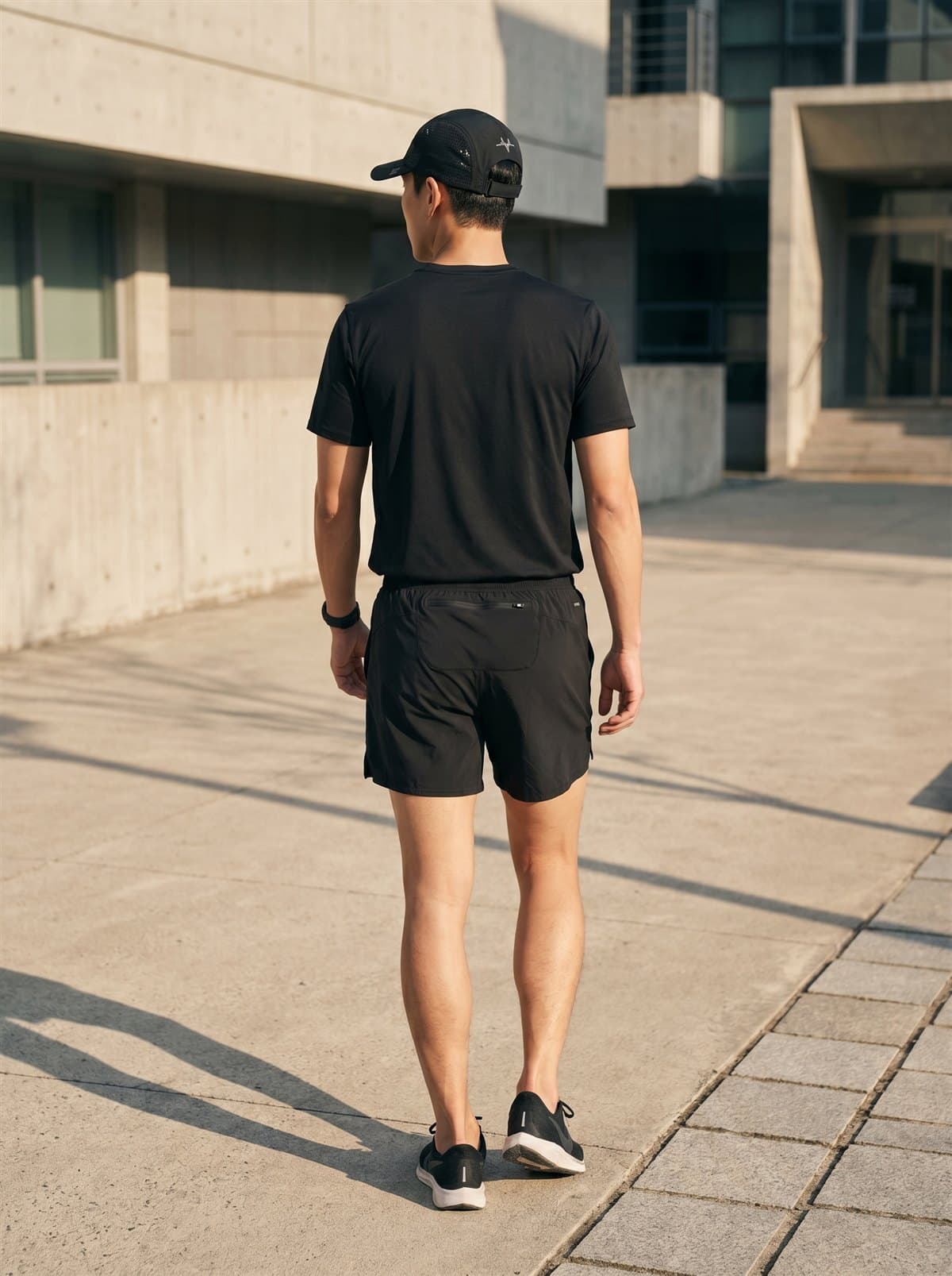 FYF Flow Shorts MAN FITTING back