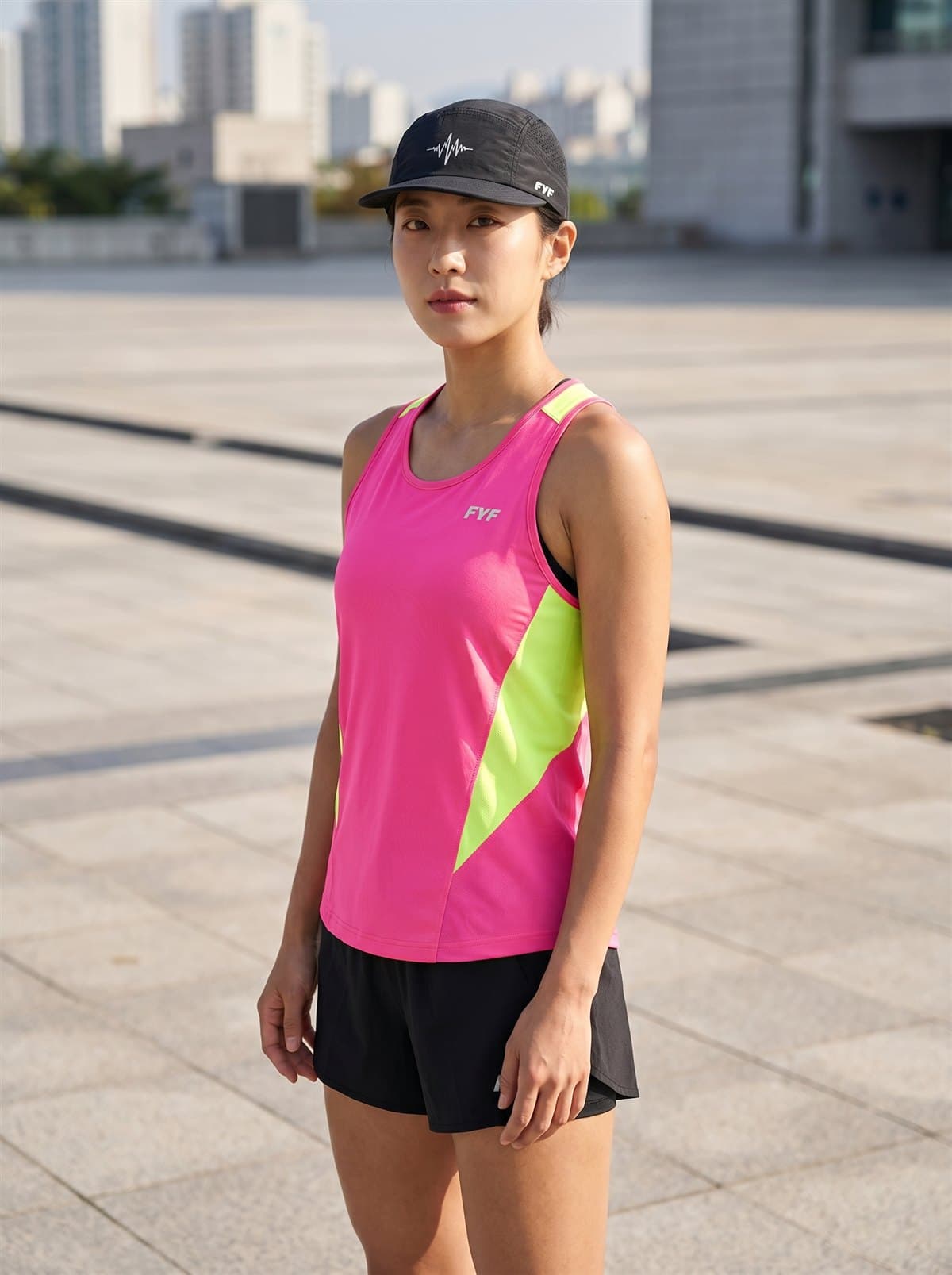 FYF Race Singlet WOMAN FITTING front