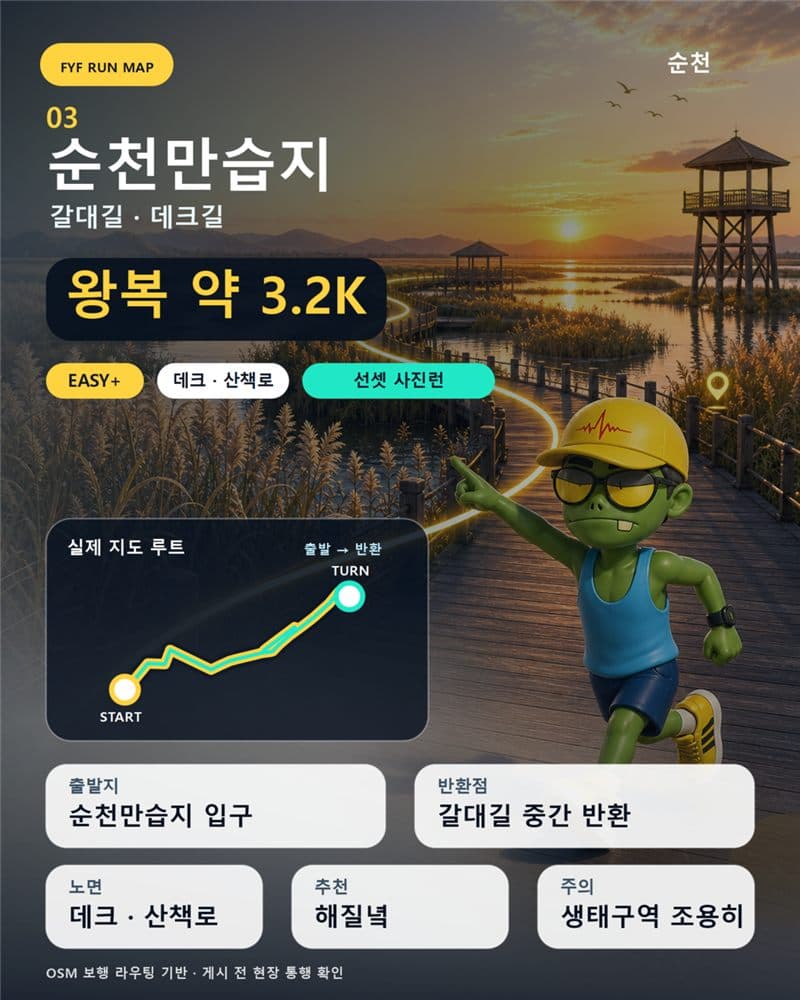 FYF RUN MAP — 순천만습지