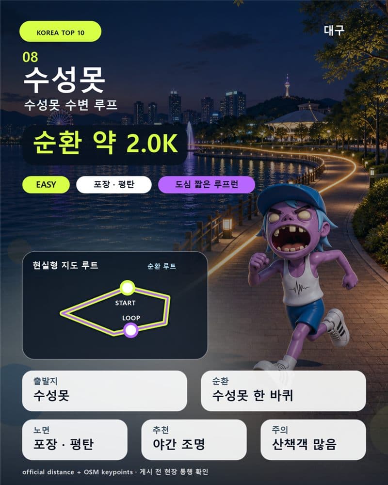 FYF RUN MAP — 수성못